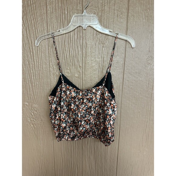 NWT Reset by Jane Silky Cropped Tank Floral Fall Adjustable‎ Straps Size S - Picture 5 of 5